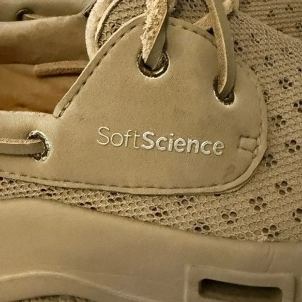 SoftScience The Fin Mens 9 Khaki Tan Mesh Water Boat Shoes Lightweight Trileon